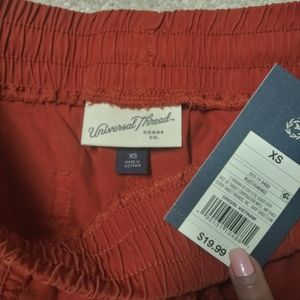 NWT Burnt Orange drawstring shorts